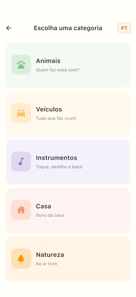 Cinco categorias